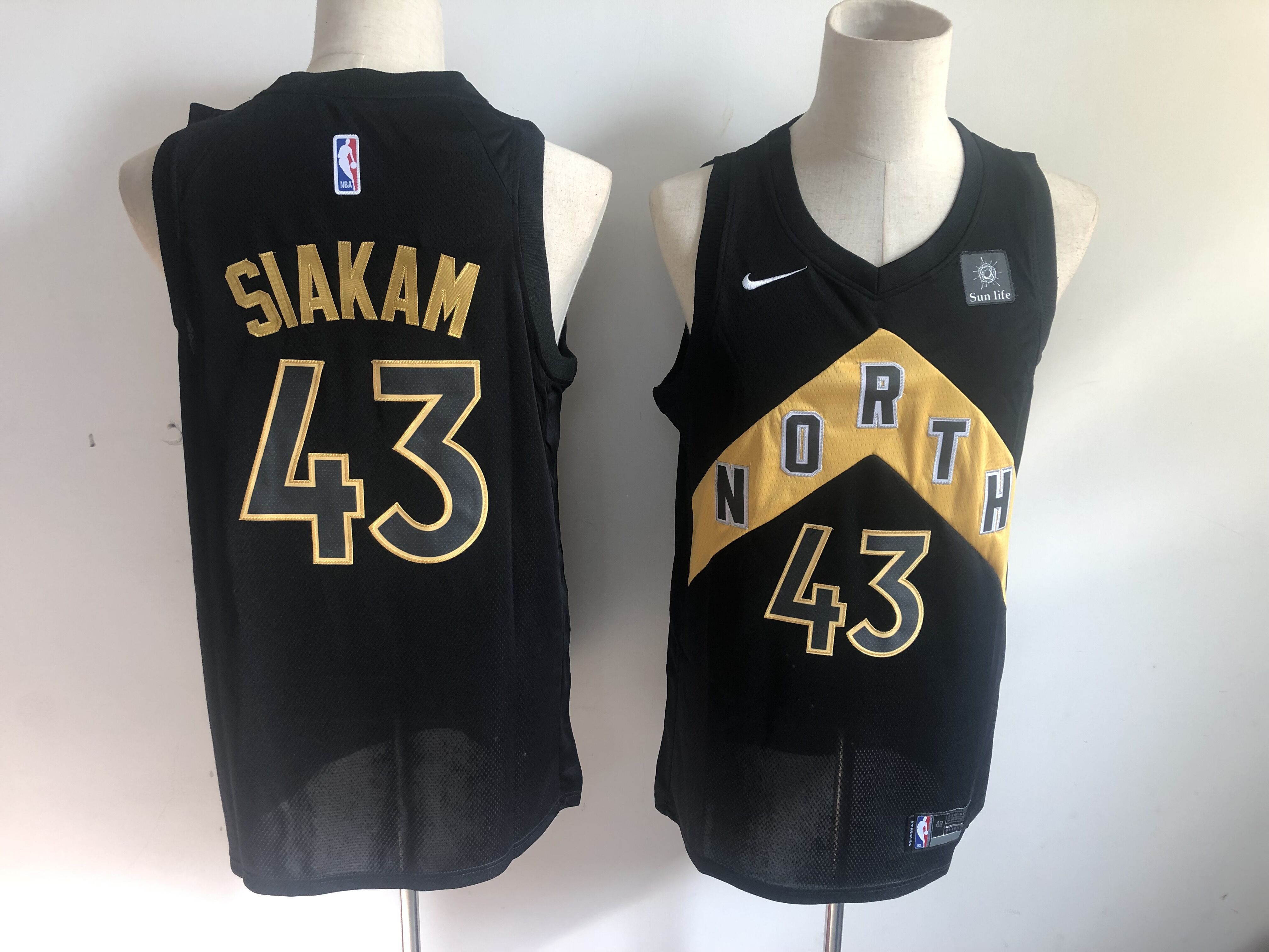 Men Toronto Raptors #43 Siakam Black City Edition Nike NBA Jerseys